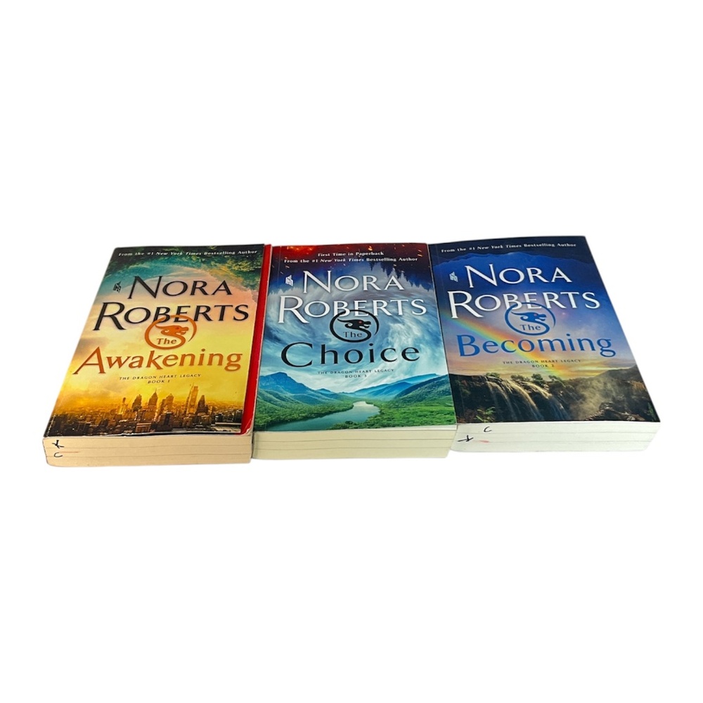 COMPLETE Dragon Heart Legacy Series ~ 3 Hardcover Book Lot Set By Nora Roberts